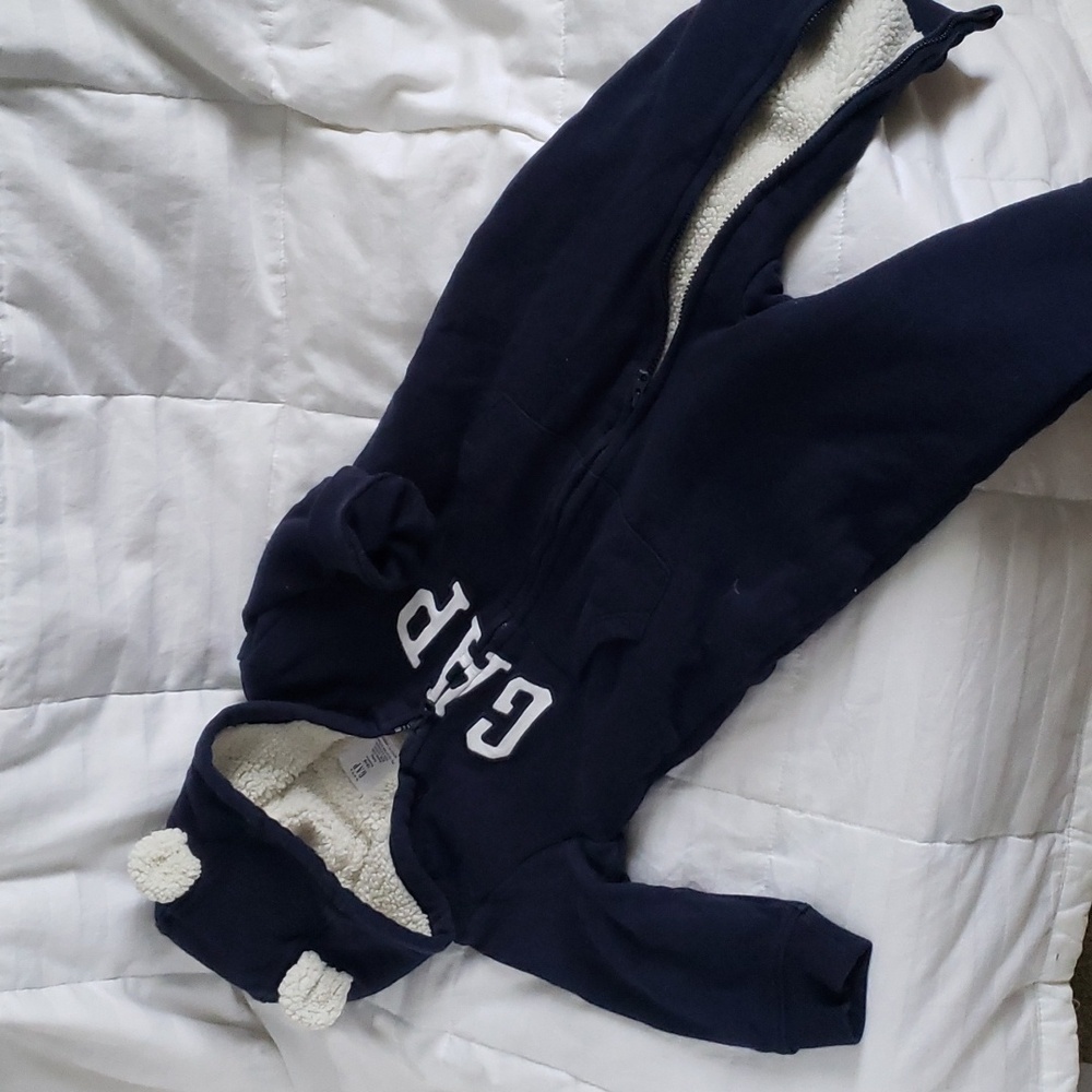 Baby sherpa lined jumpsuit